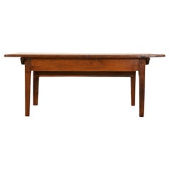 French 19th Century Solid Walnut Petrin Coffee Table