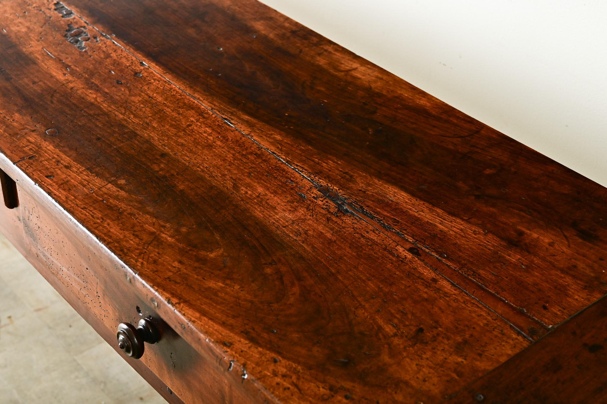 French 19th Century Solid Walnut Server 5