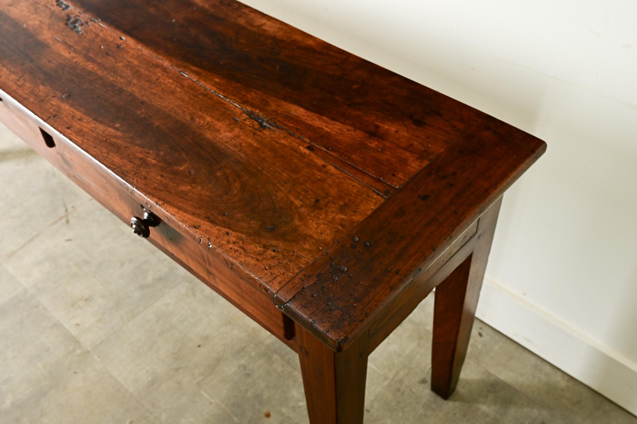 French 19th Century Solid Walnut Server 6