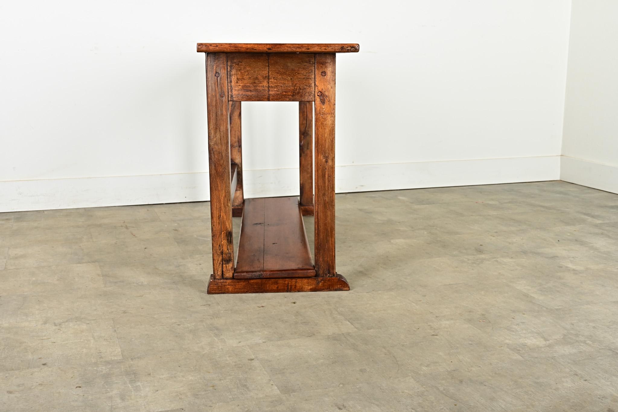 French 19th Century Solid Walnut Server 6