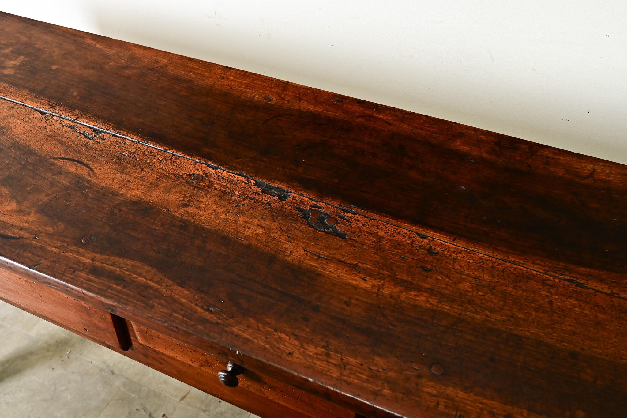 French 19th Century Solid Walnut Server 7