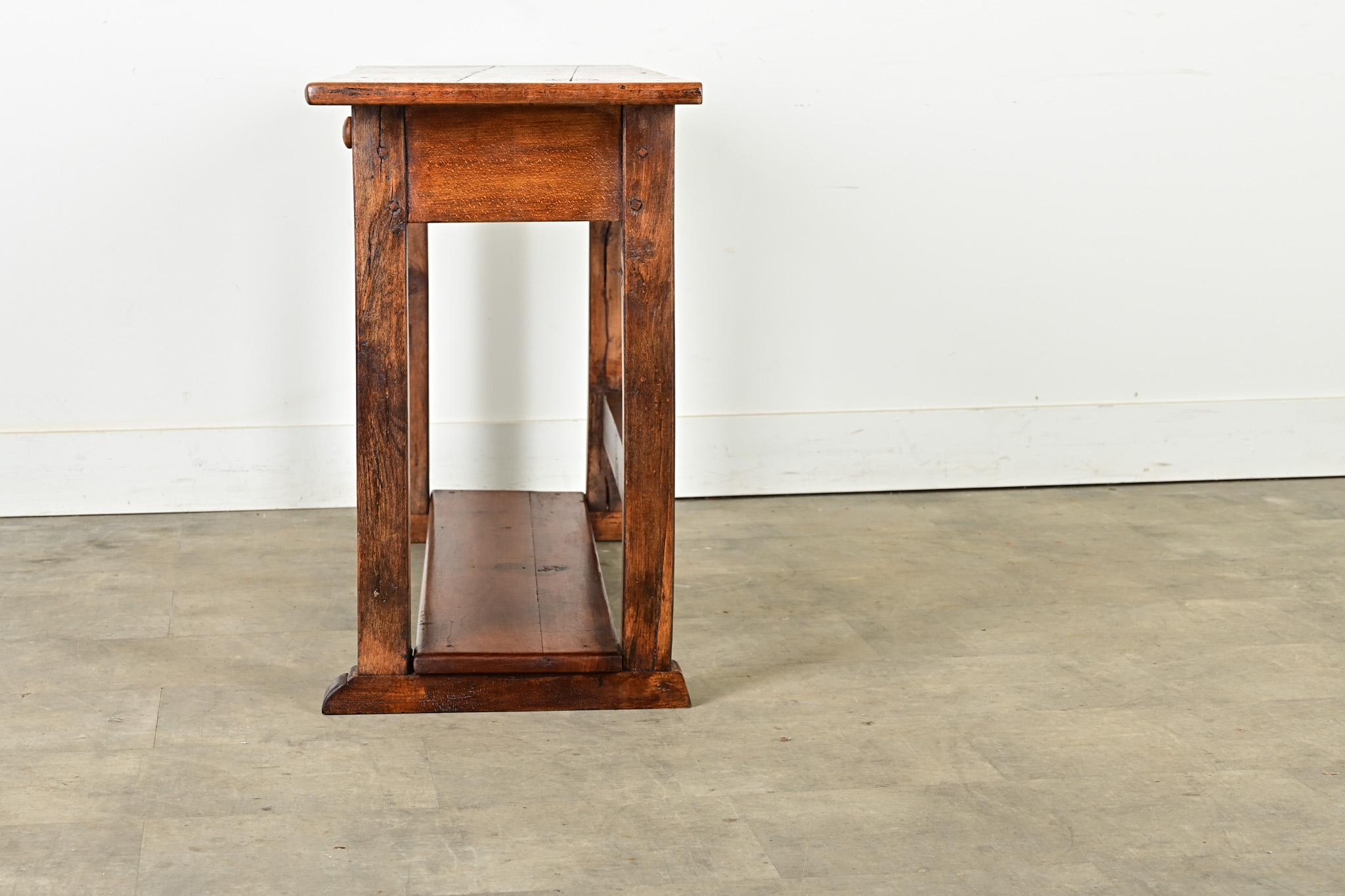 French 19th Century Solid Walnut Server 7