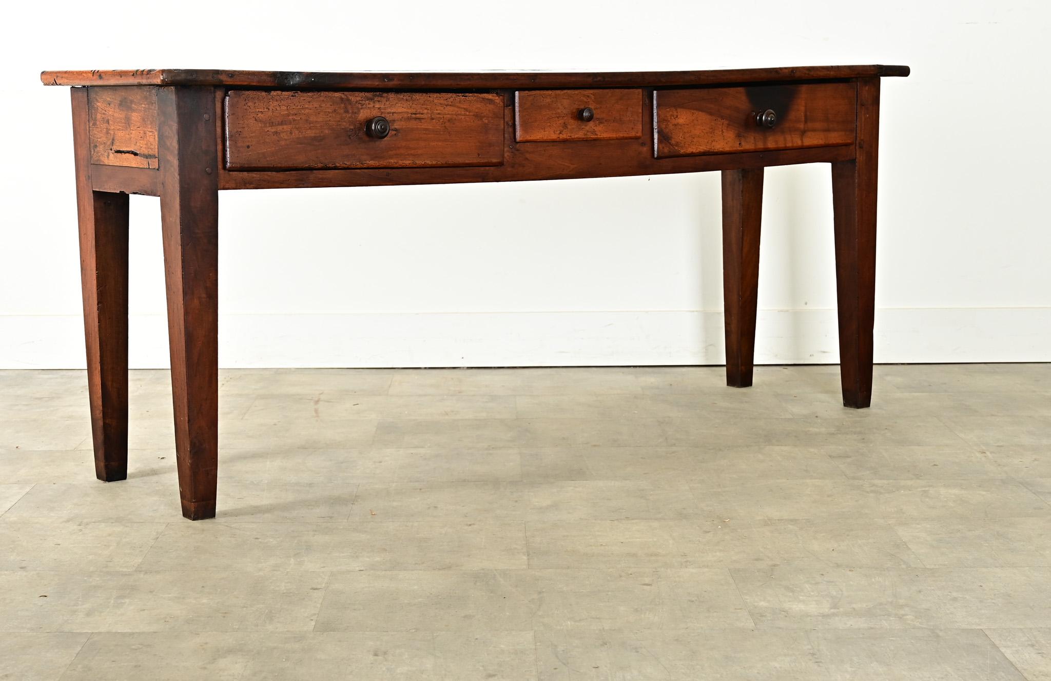 French 19th Century Solid Walnut Server 9