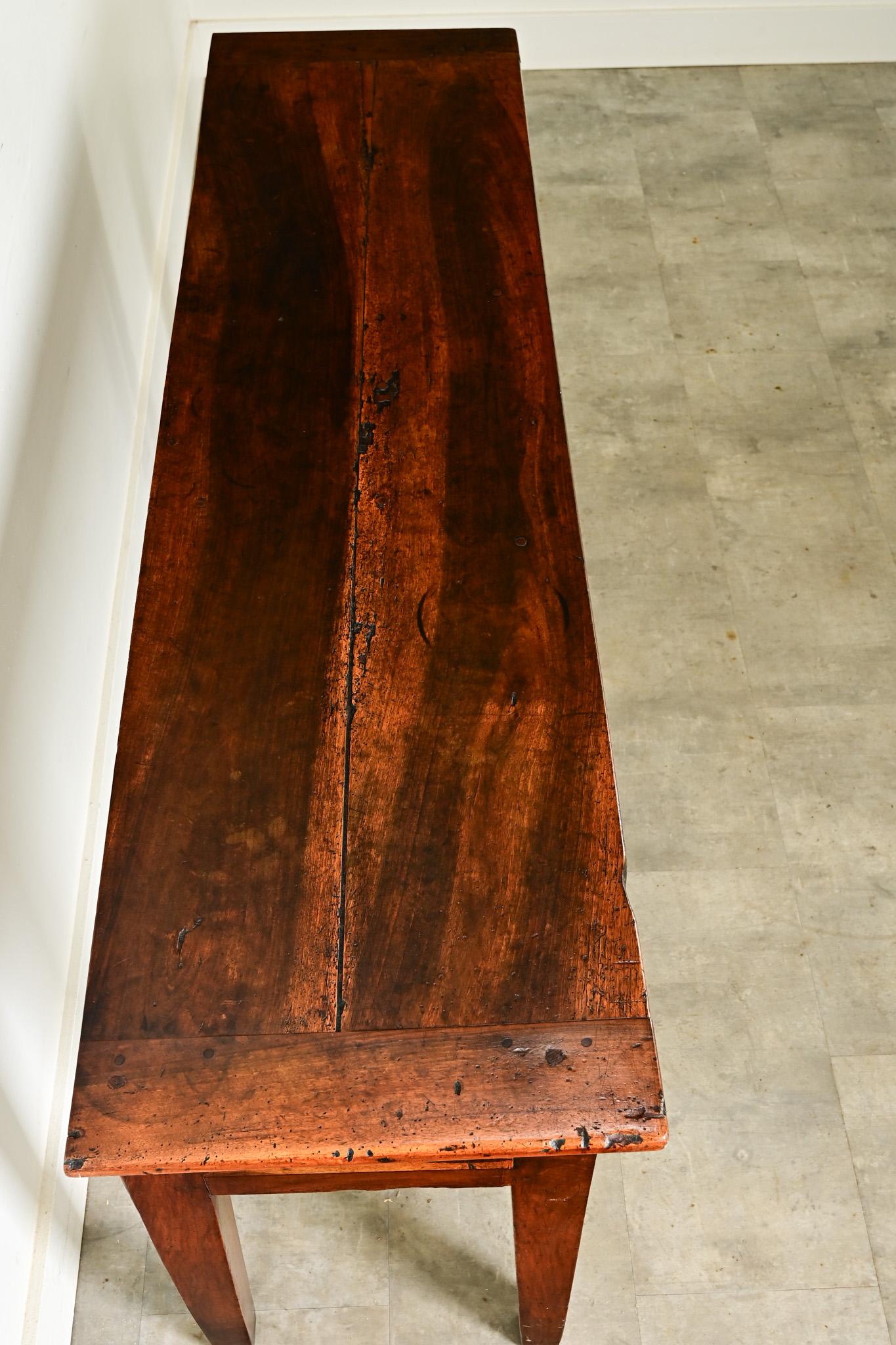 French 19th Century Solid Walnut Server 2