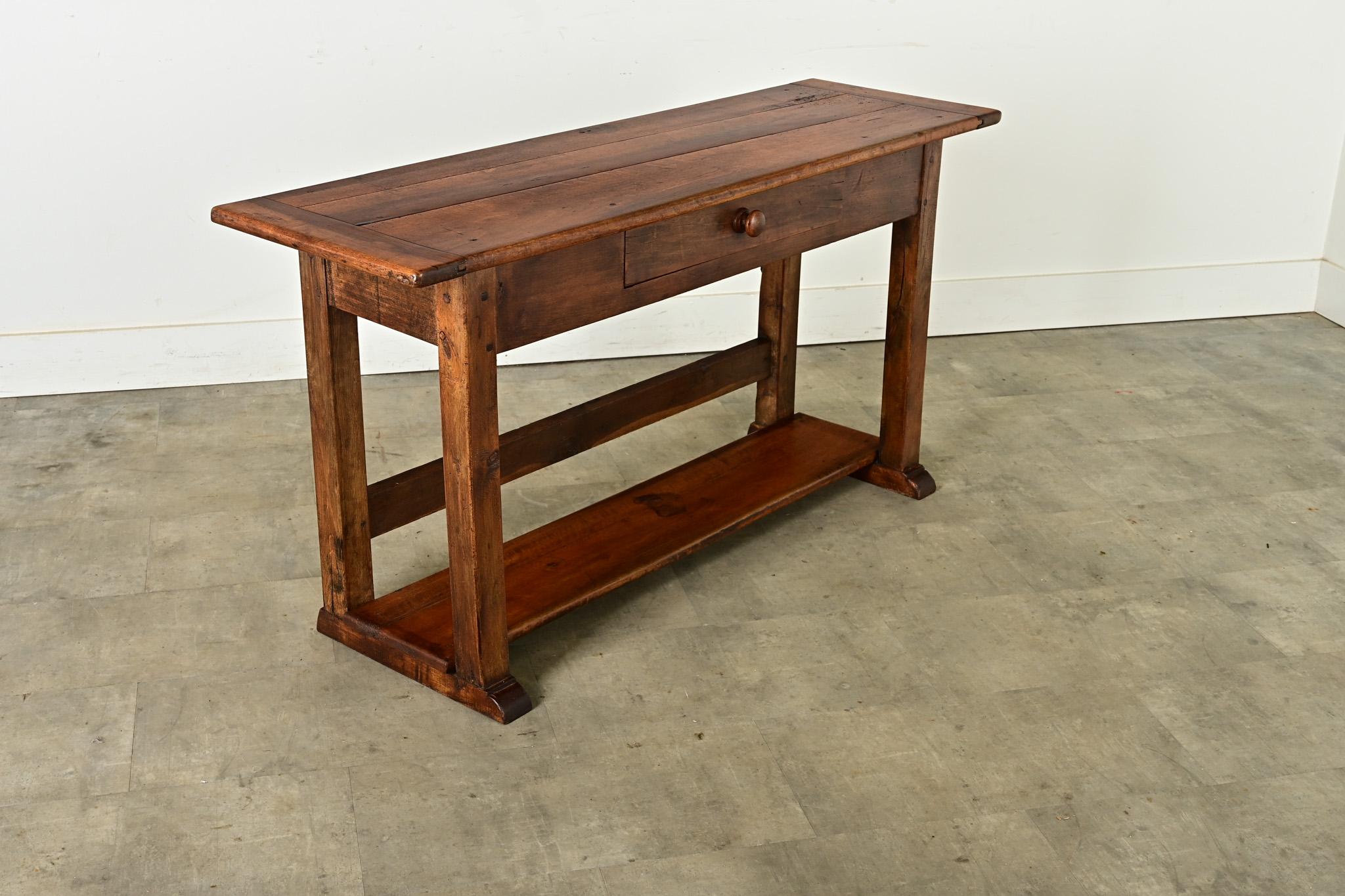 French 19th Century Solid Walnut Server 4