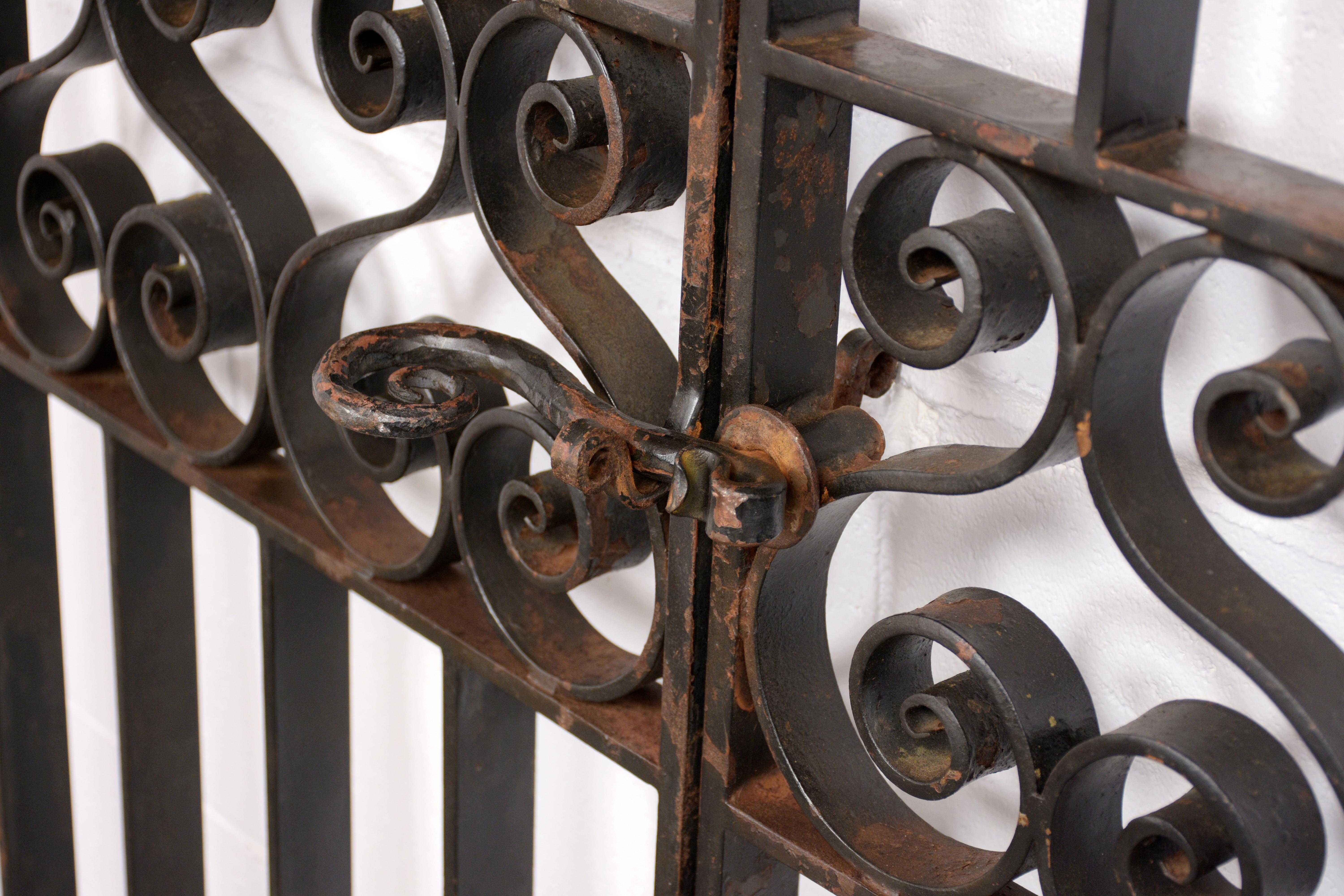 Mid-19th Century French 19th Century Spanish Style Forged Iron Gate Doors