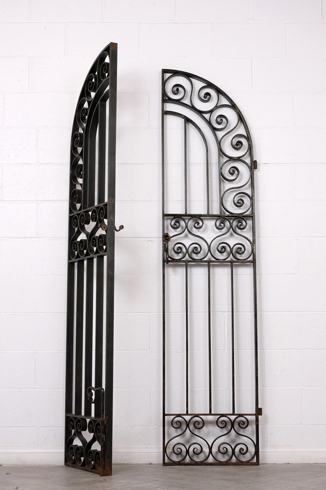Spanish Colonial French 19th Century Spanish Style Forged Iron Gate Doors