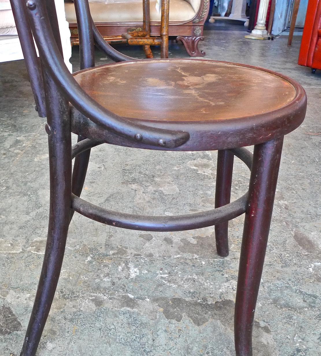 French 19th Century Stained Bentwood Side Chair For Sale 6