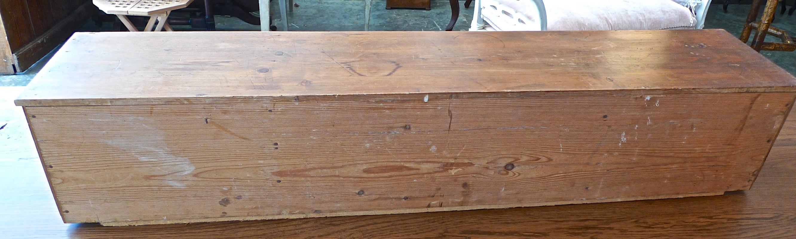 Schreibtischregal aus gebeiztem Kiefernholz aus dem 19. Jahrhundert im Angebot 1