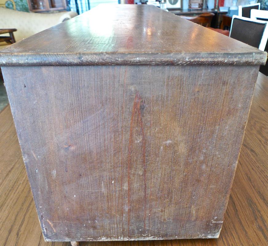 Schreibtischregal aus gebeiztem Kiefernholz aus dem 19. Jahrhundert im Angebot 3