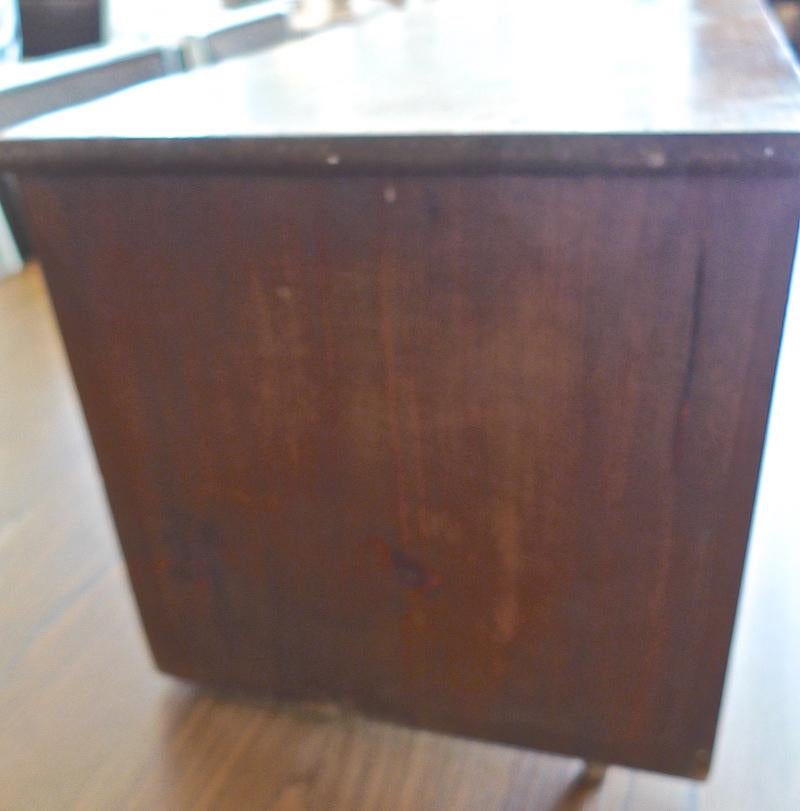 Schreibtischregal aus gebeiztem Kiefernholz aus dem 19. Jahrhundert im Angebot 4