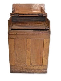 French 19th Century Stained Pine Storage Bin