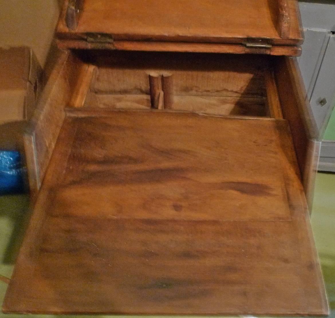 French 19th Century Stained Pine Storage Bin 1