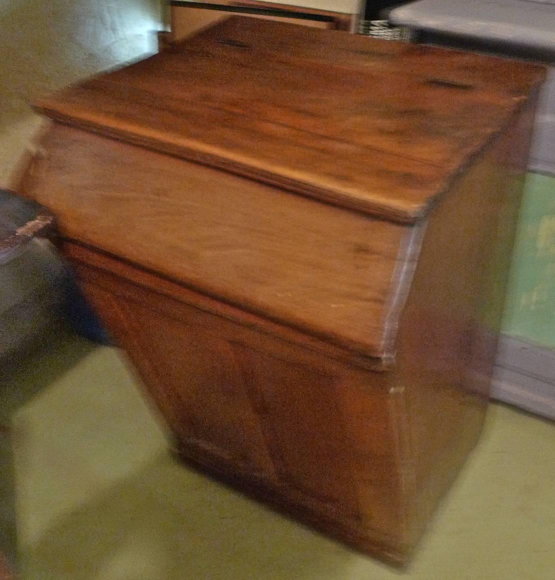 French 19th Century Stained Pine Storage Bin 2