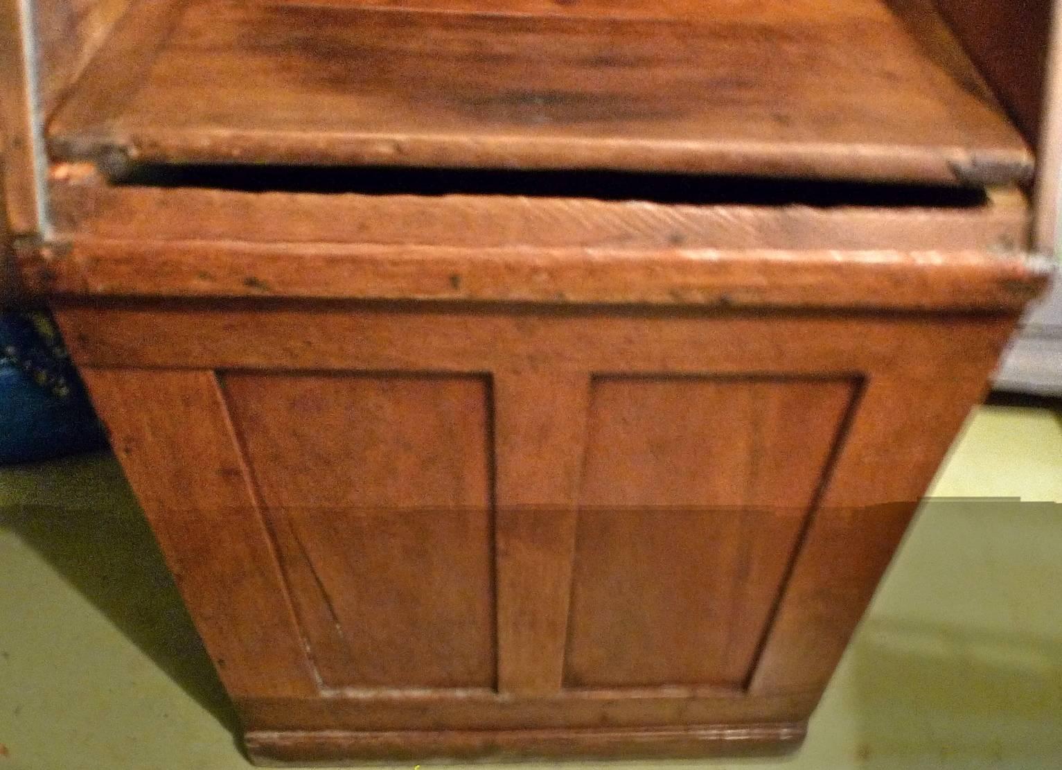 French 19th Century Stained Pine Storage Bin 4