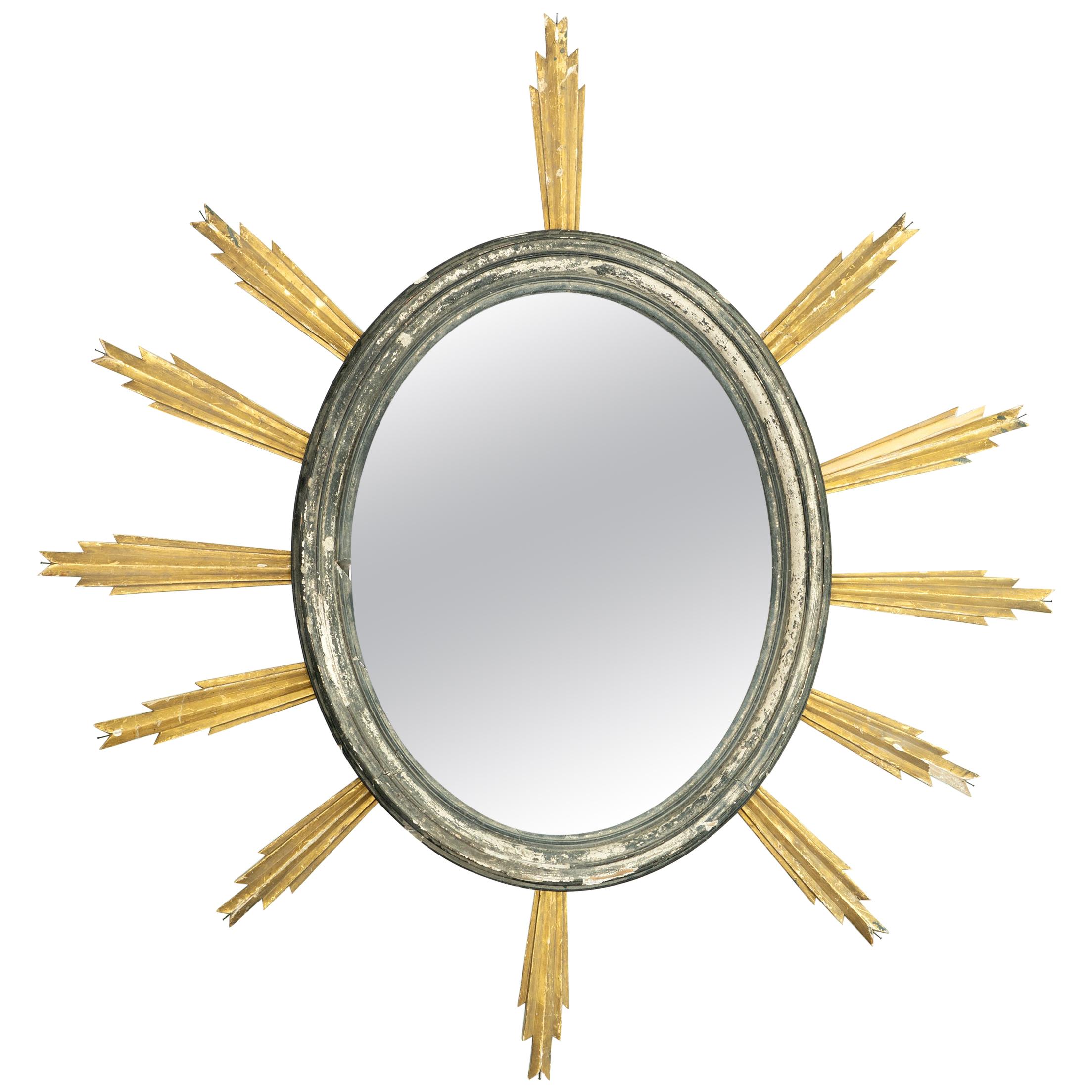 French 19th Century Starburst Mirror