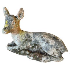 French 19th Century Statue Of A Fawn