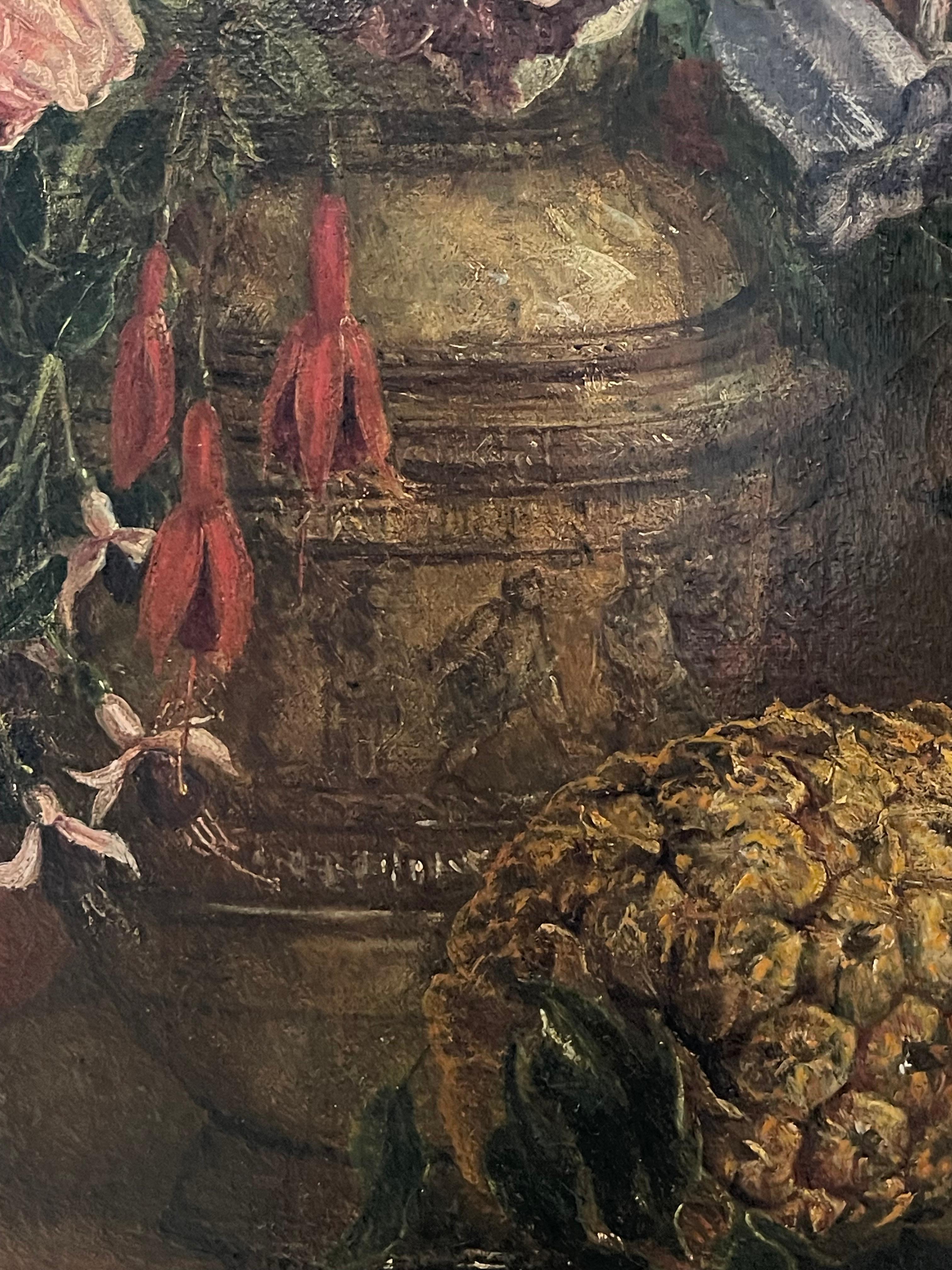 French 19th Century Still Life Oil on Canvas For Sale 4