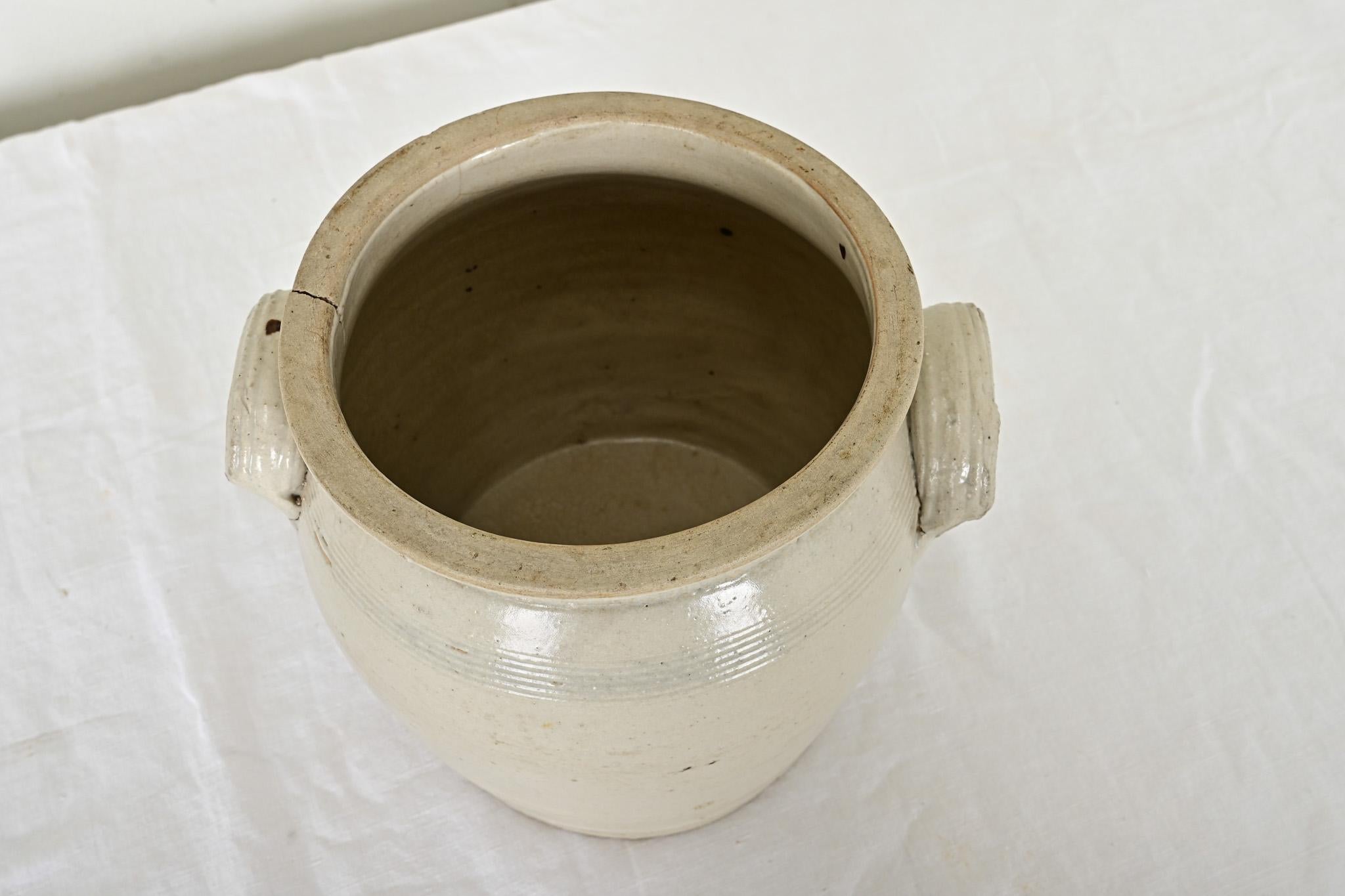 French Provincial French 19th Century Stoneware Crock
