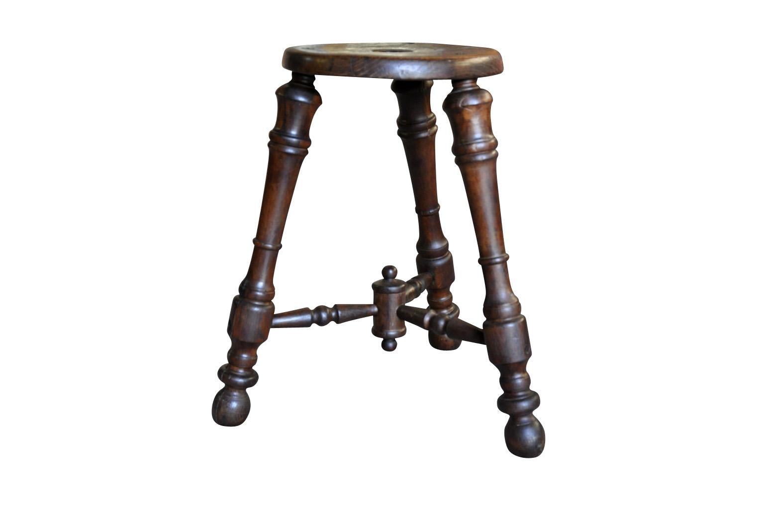 French 19th Century Stool In Good Condition For Sale In Atlanta, GA