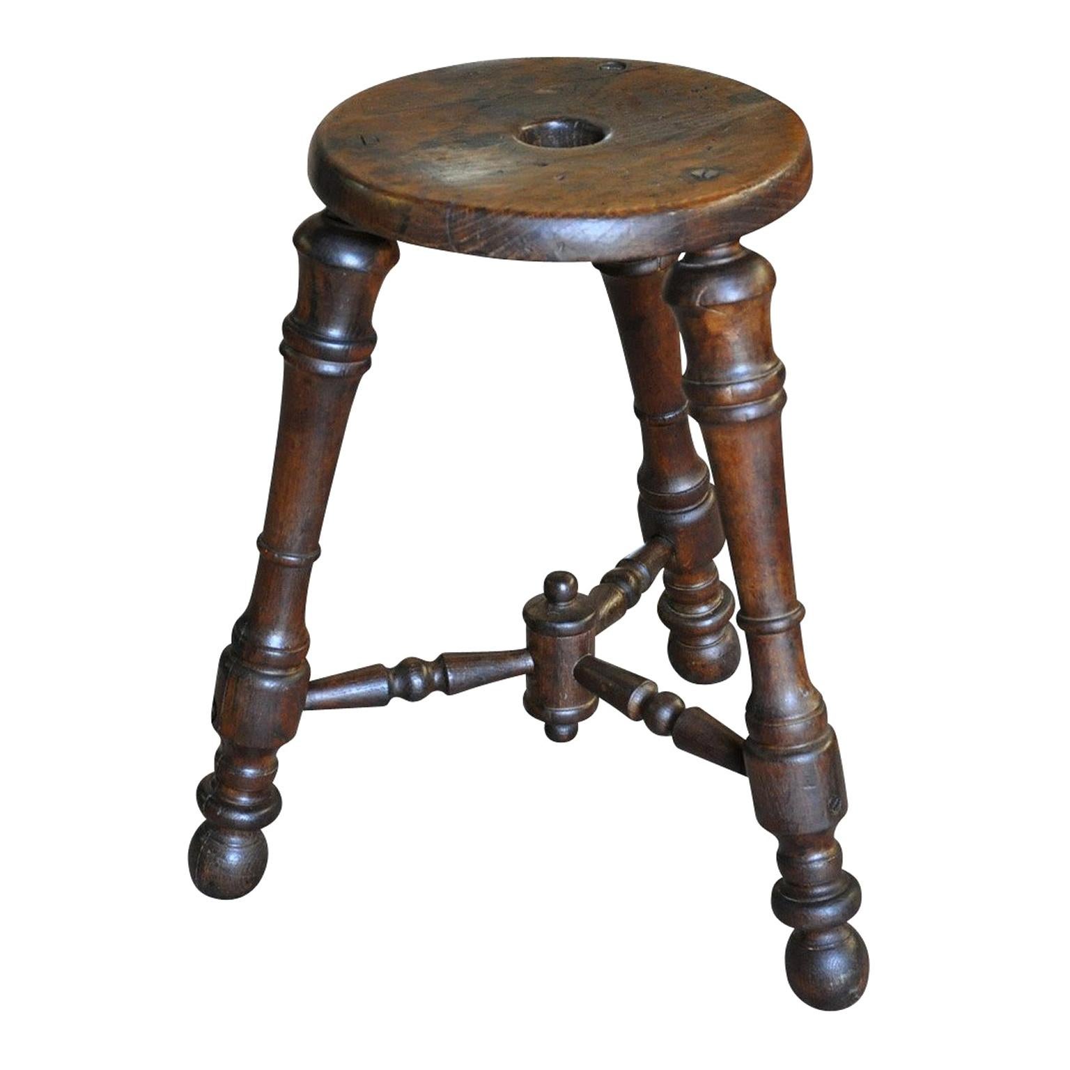 French 19th Century Stool For Sale