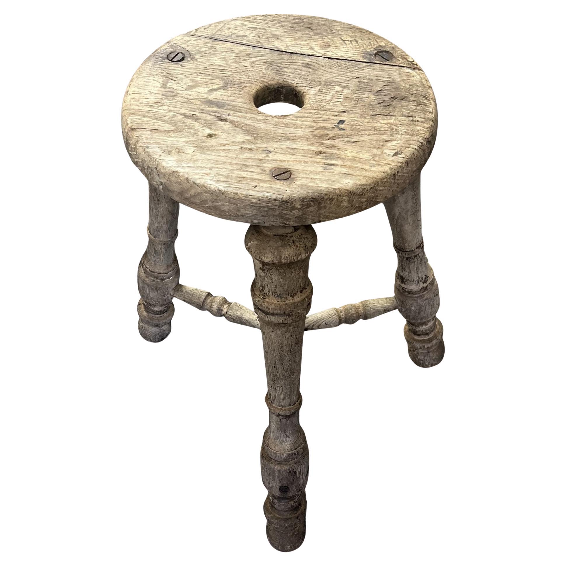 Taburete francés del siglo XIX