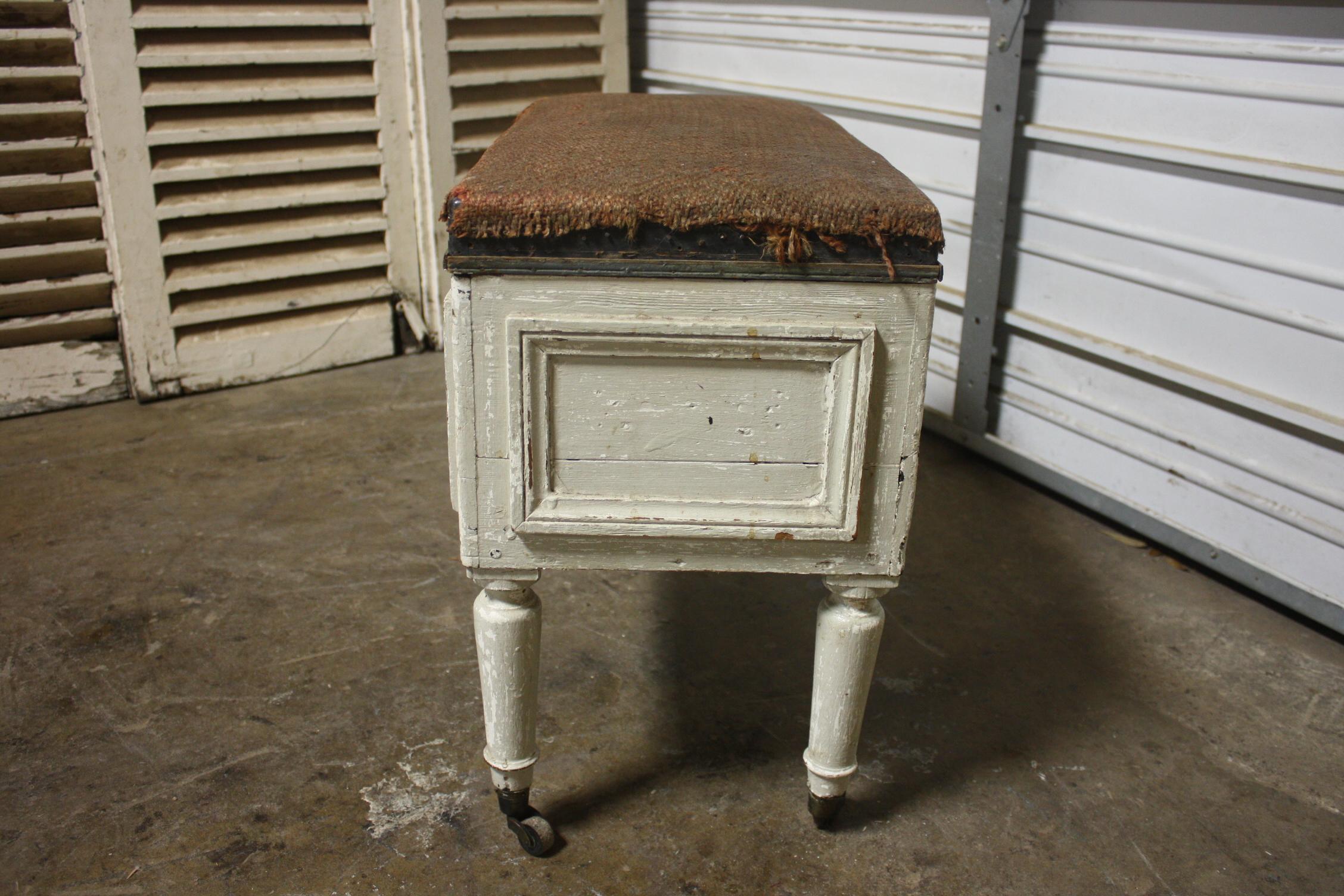 French, 19th Century, Stool or Small Bench For Sale 3