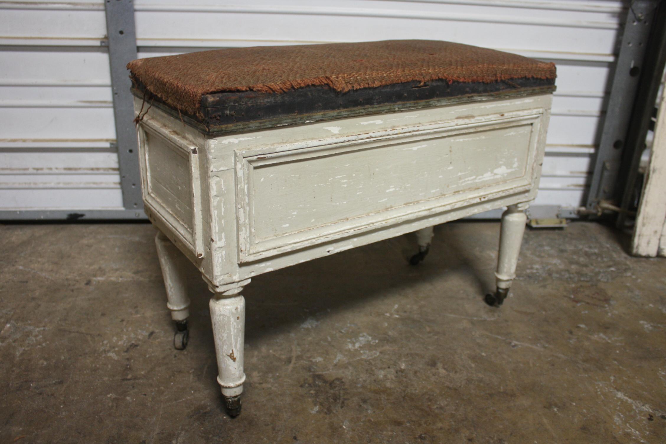 French, 19th Century, Stool or Small Bench For Sale 5