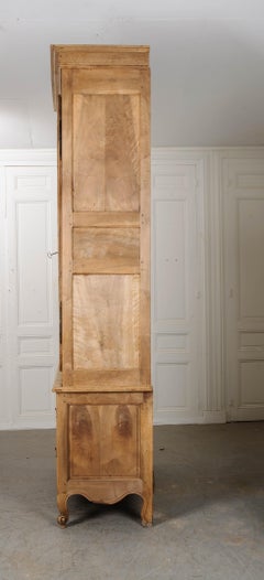 French 19th Century Stripped Walnut Buffet a Deux Corps