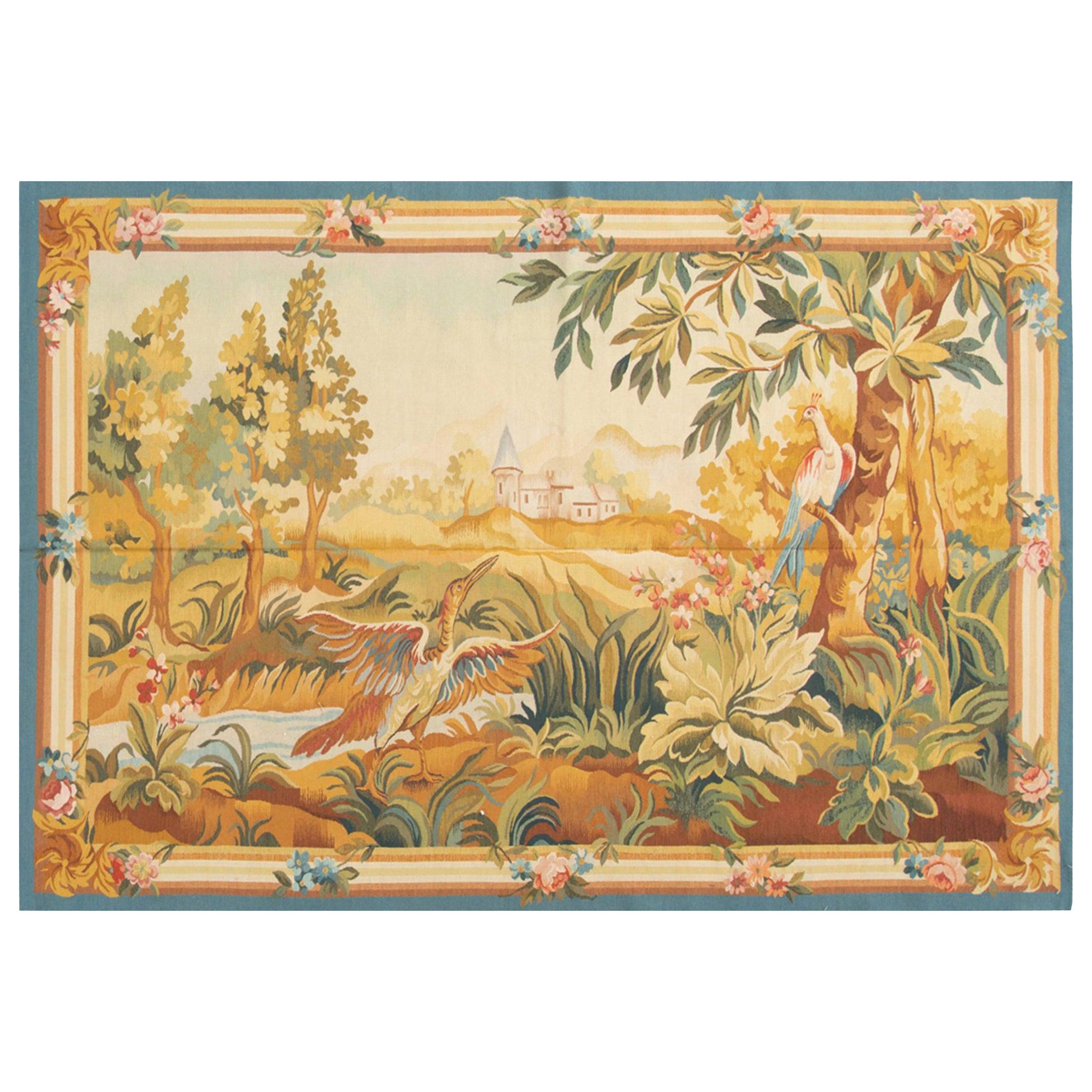 Tapisserie de paysage française du 19ème siècle