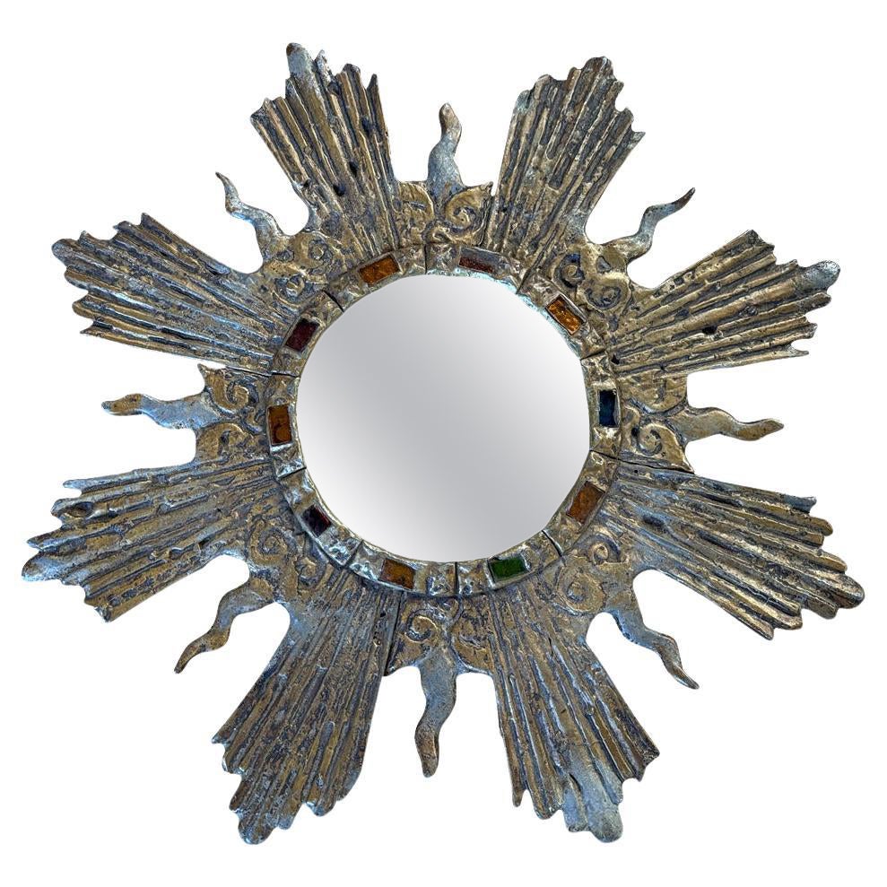 French 19th Century Sunburst Mirror For Sale