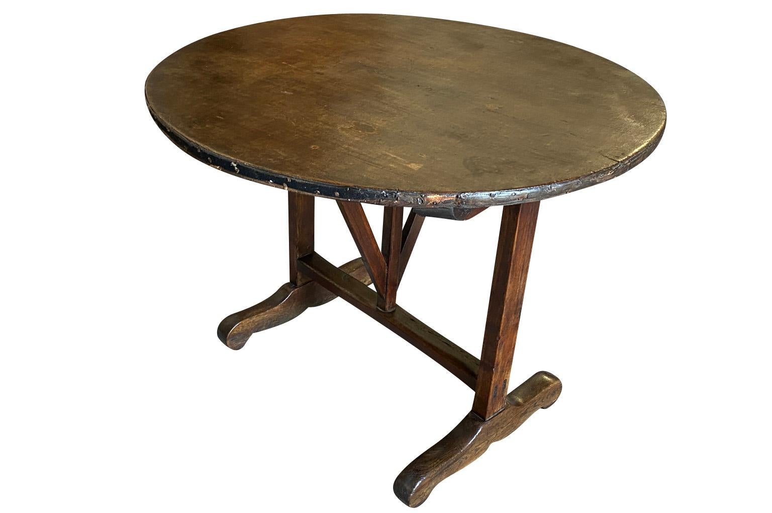 French 19th Century Table Vigneron - Wine Tasting Table 2