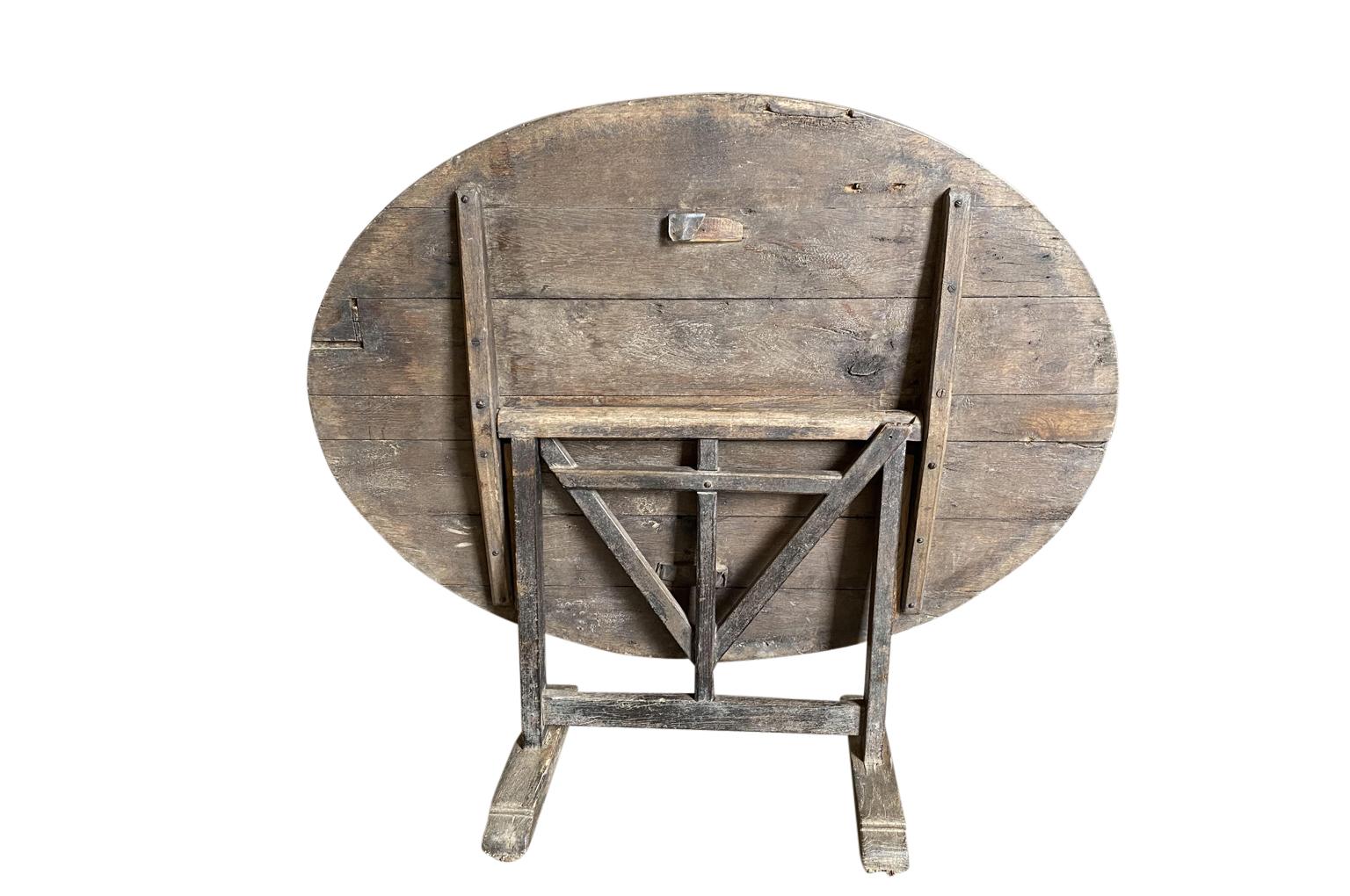 French 19th Century Table Vigneron, Wine Tasting Table 2