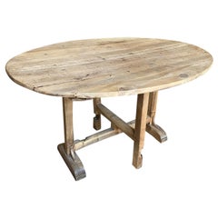 Antique French 19th Century Table Vigneron, Wine Tasting Table