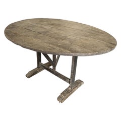French 19th Century Table Vigneron, Wine Tasting Table