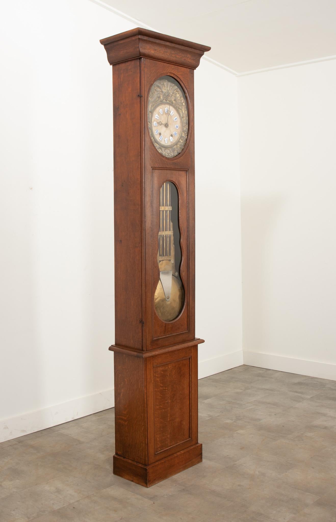 Horloge à grande caisse française du 19e siècle en vente 3