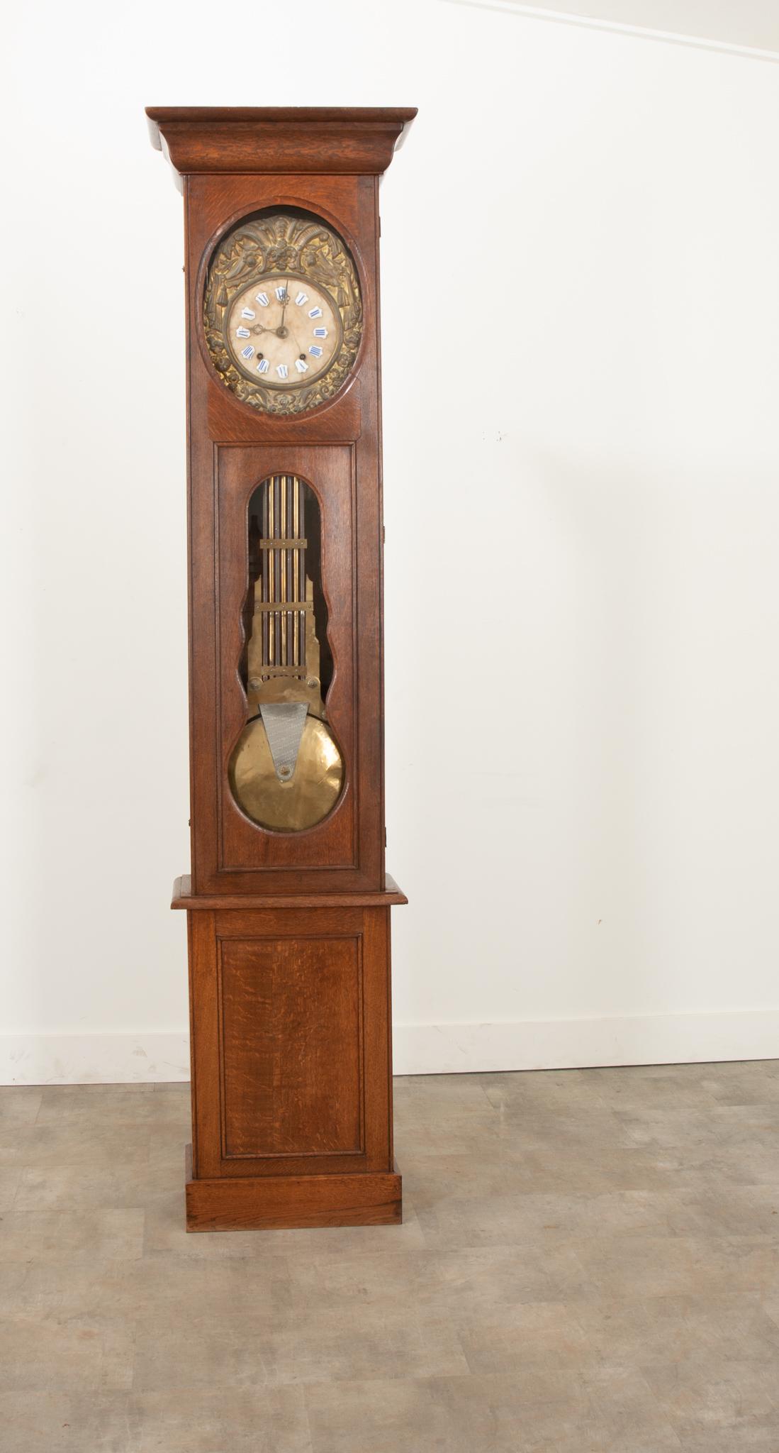 Provincial français Horloge à grande caisse française du 19e siècle en vente