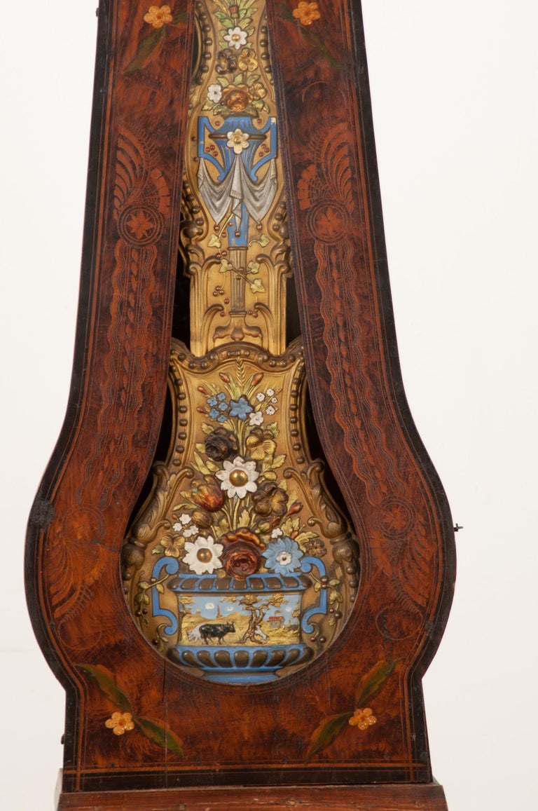 Baton Rouge Clock French 19th Century Tall Case Clock For Sale at 1stDibs