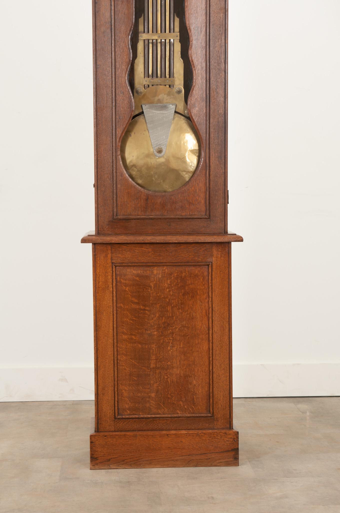 Horloge à grande caisse française du 19e siècle Bon état - En vente à Baton Rouge, LA