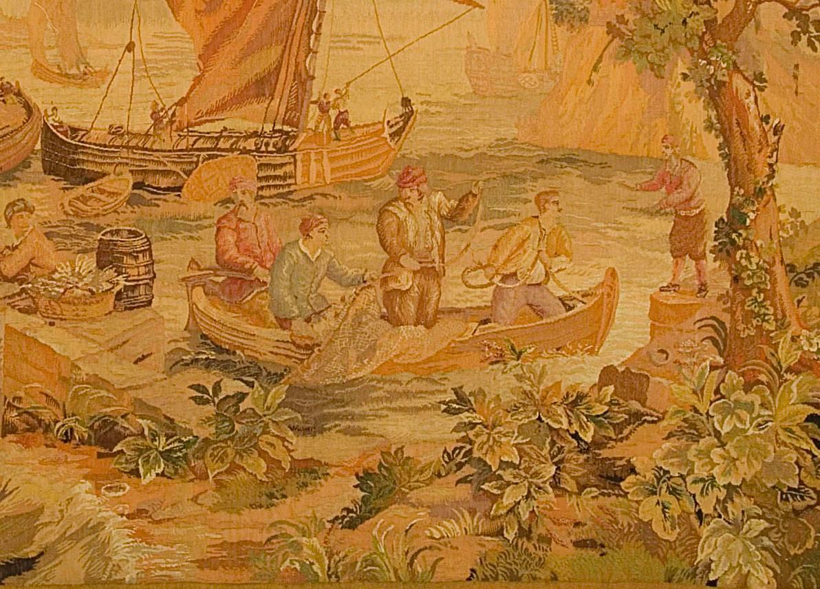 French 19th Century Tapestry, circa 1890  7'3 x 6'6 In Good Condition In New York, NY