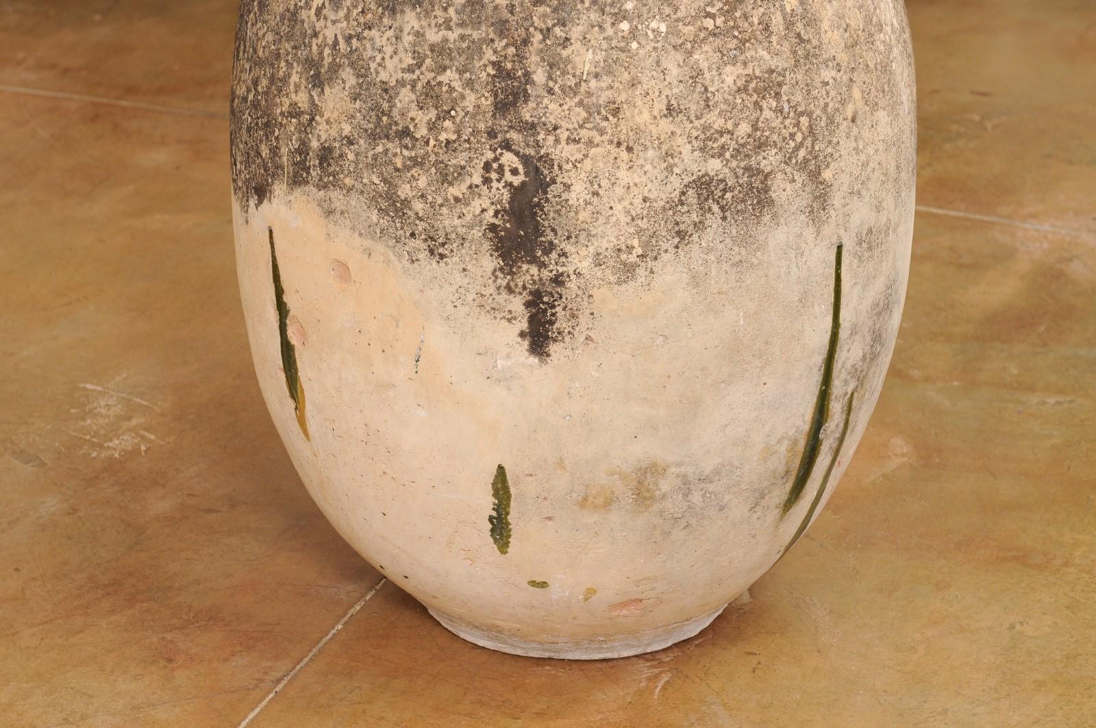 French 19th Century Terracotta Biot Jar with Yellow Glaze and Rustic Character In Good Condition For Sale In Atlanta, GA
