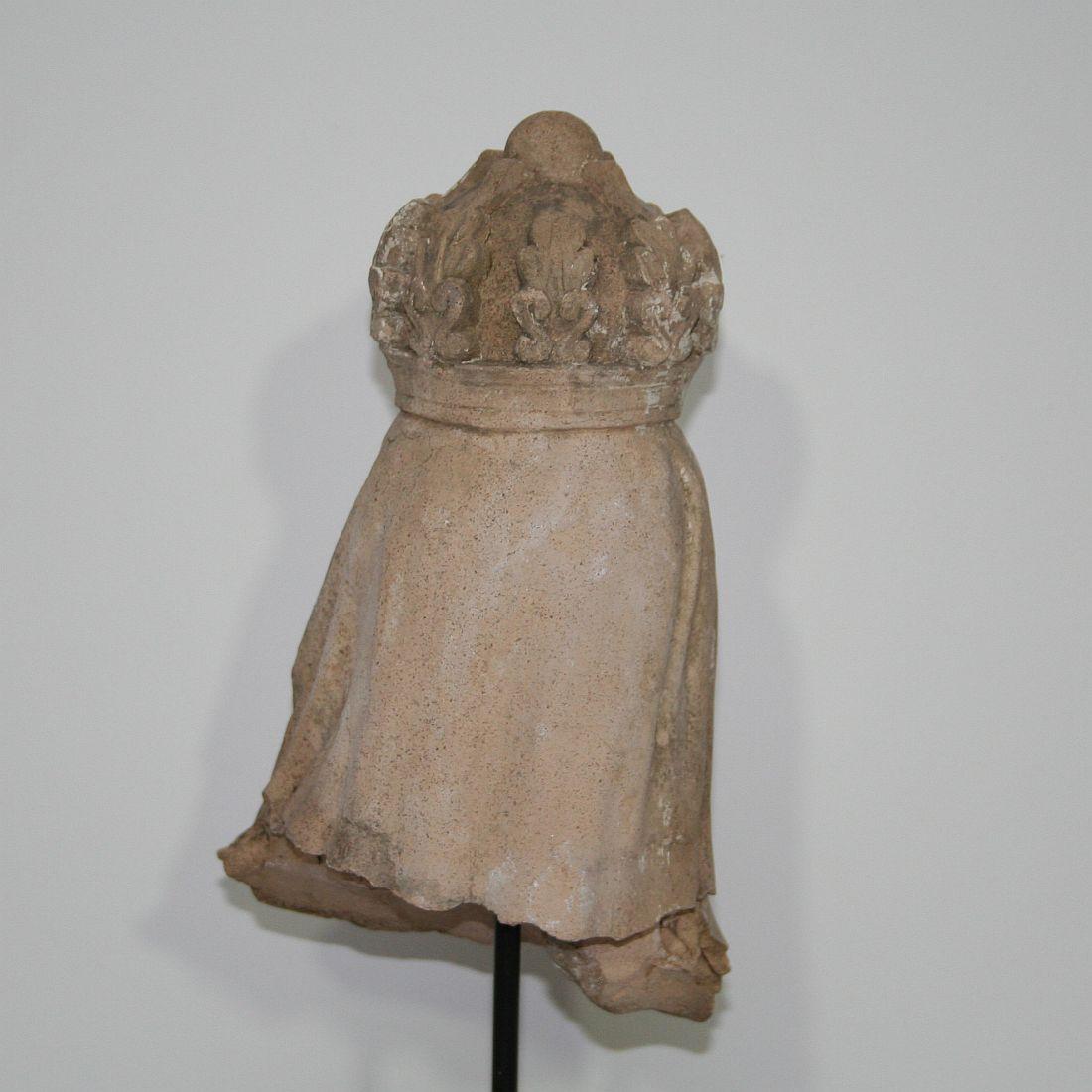 French 19th Century Terracotta Head of a Madonna 7