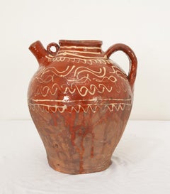 French 19th Century Terracotta Olive Oil Jar