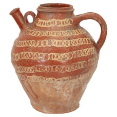 French 19th Century Terracotta Olive Oil Jar