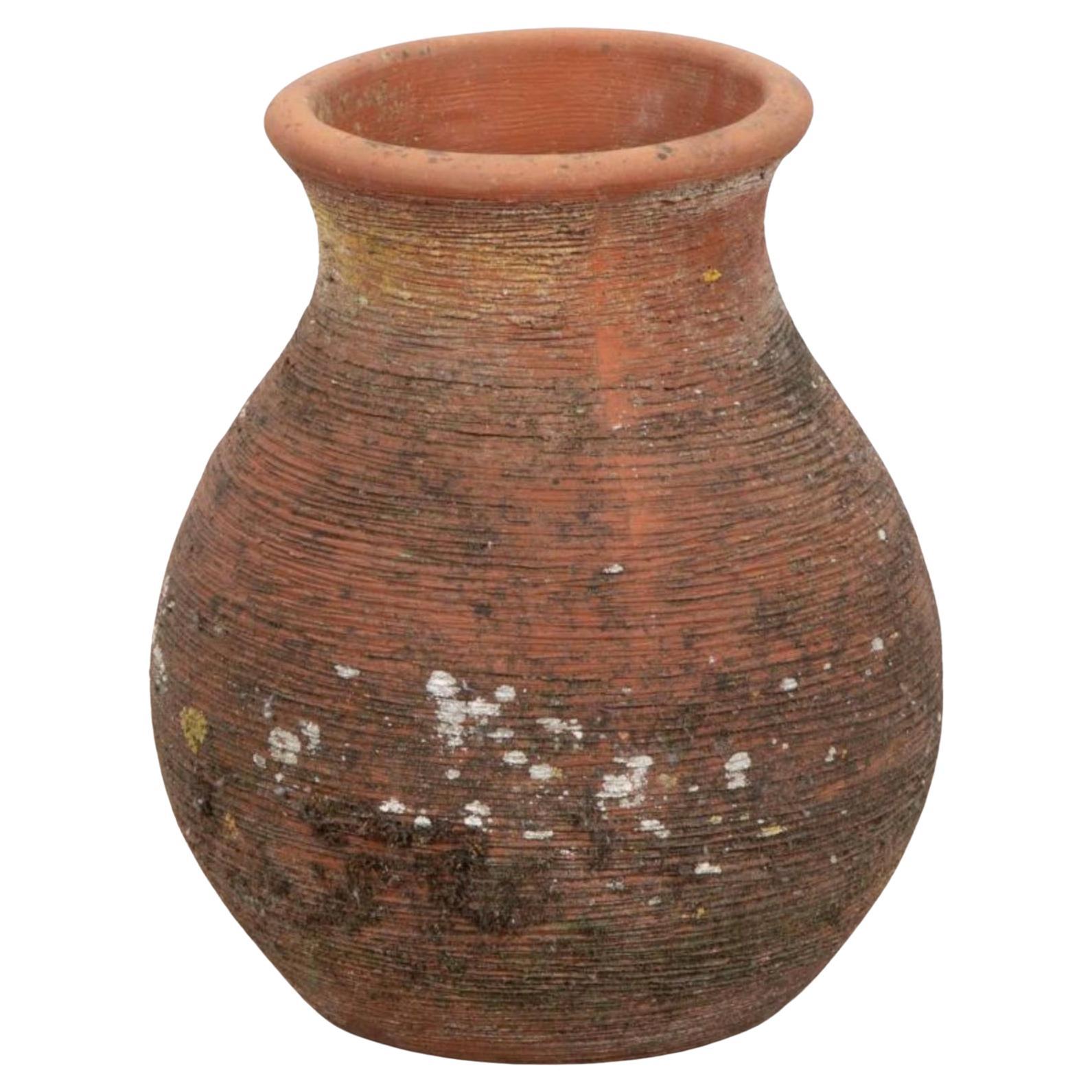 Urna francesa de terracota del siglo XIX