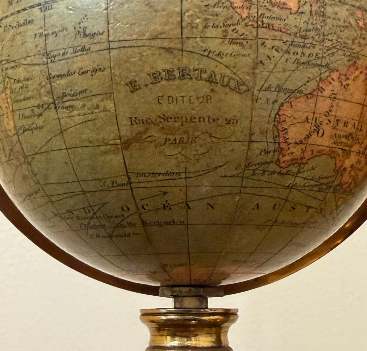 Französisch 19. Jahrhundert terrestrischen und himmlischen Messing montiert Globus Kompendium im Angebot 9
