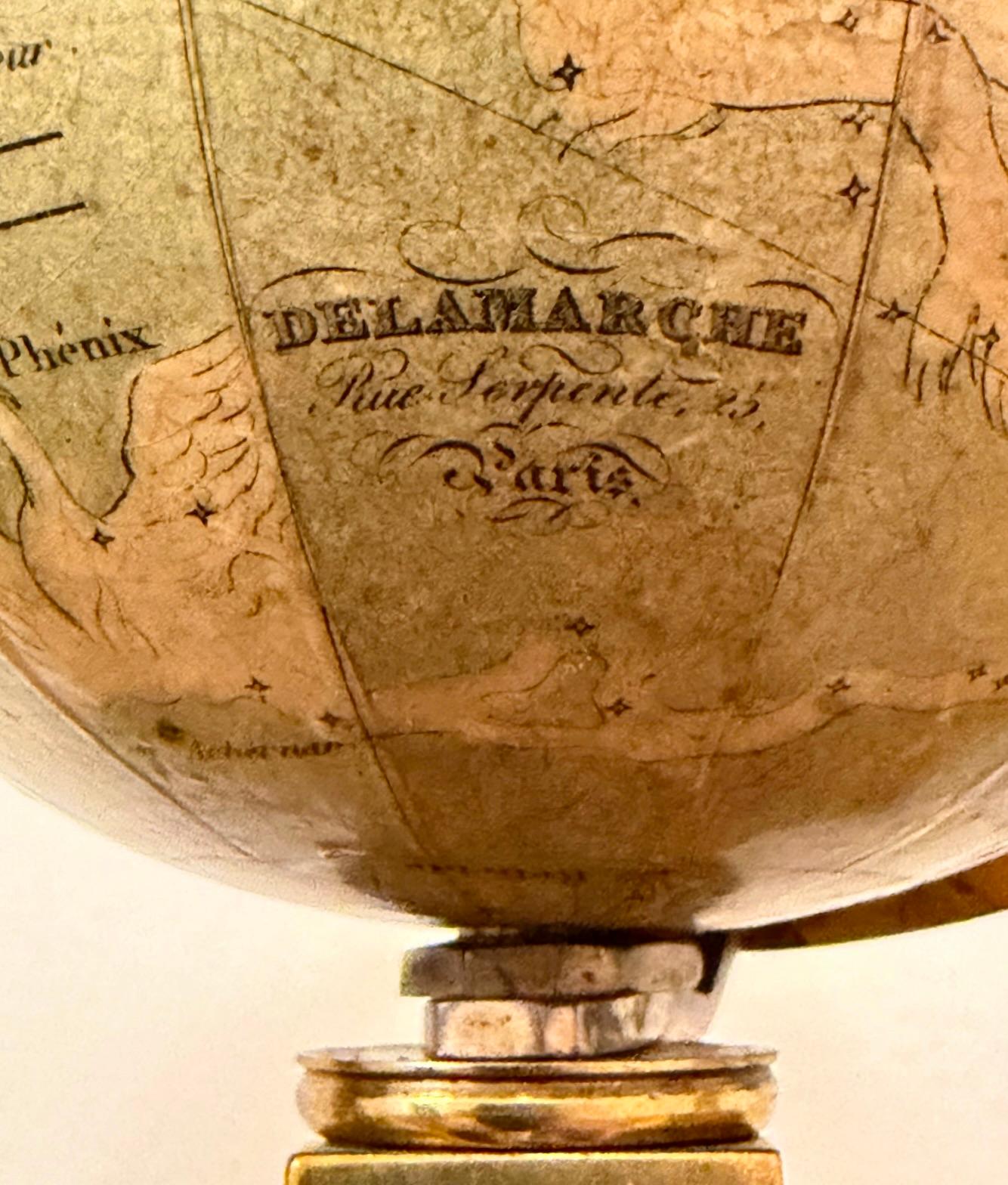 Französisch 19. Jahrhundert terrestrischen und himmlischen Messing montiert Globus Kompendium im Angebot 10