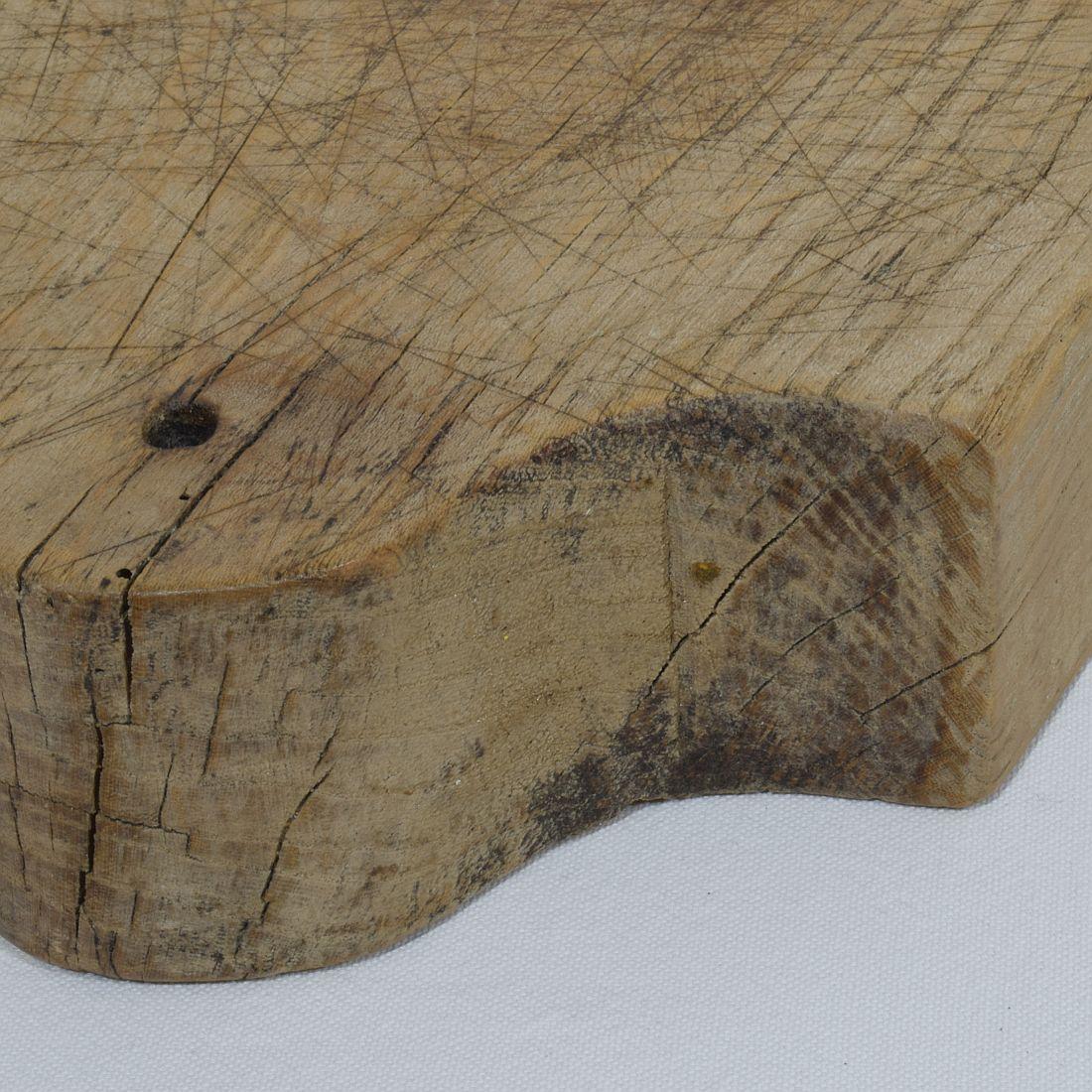 French 19th Century, Thick Wooden Chopping or Cutting Board For Sale 7