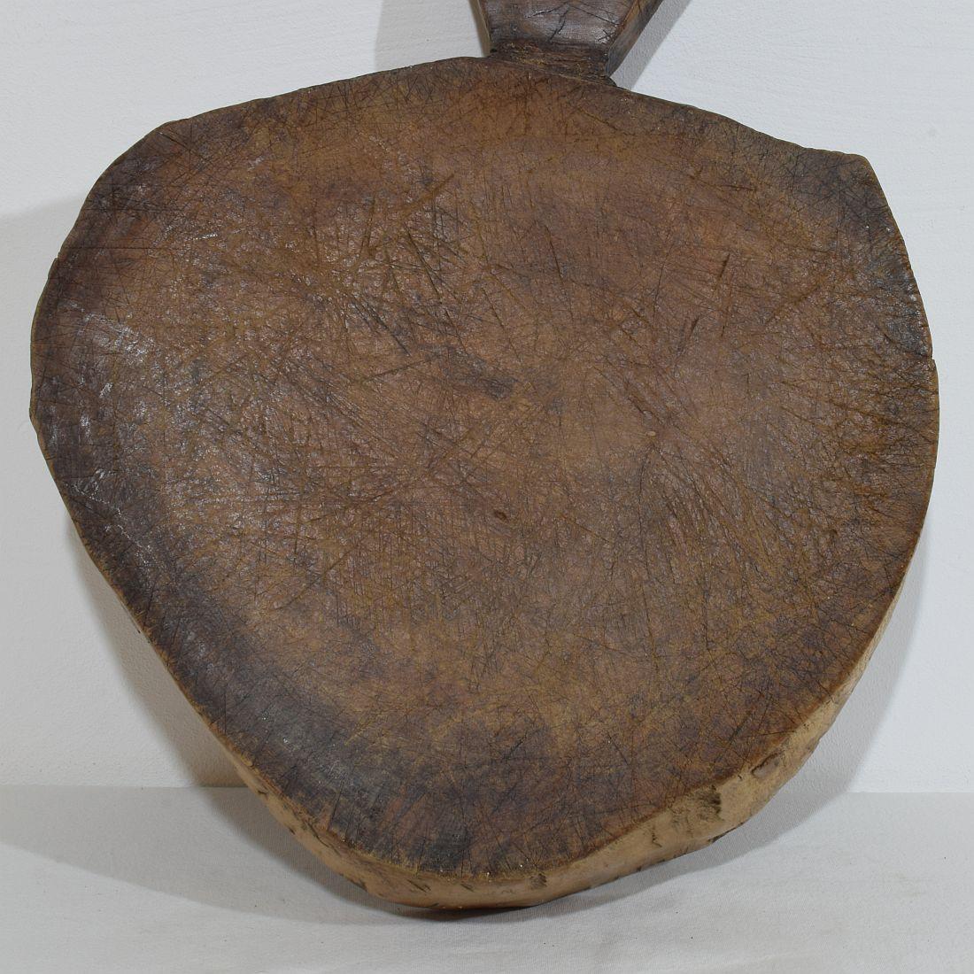 French 19th Century, Thick Wooden Chopping or Cutting Board For Sale 6