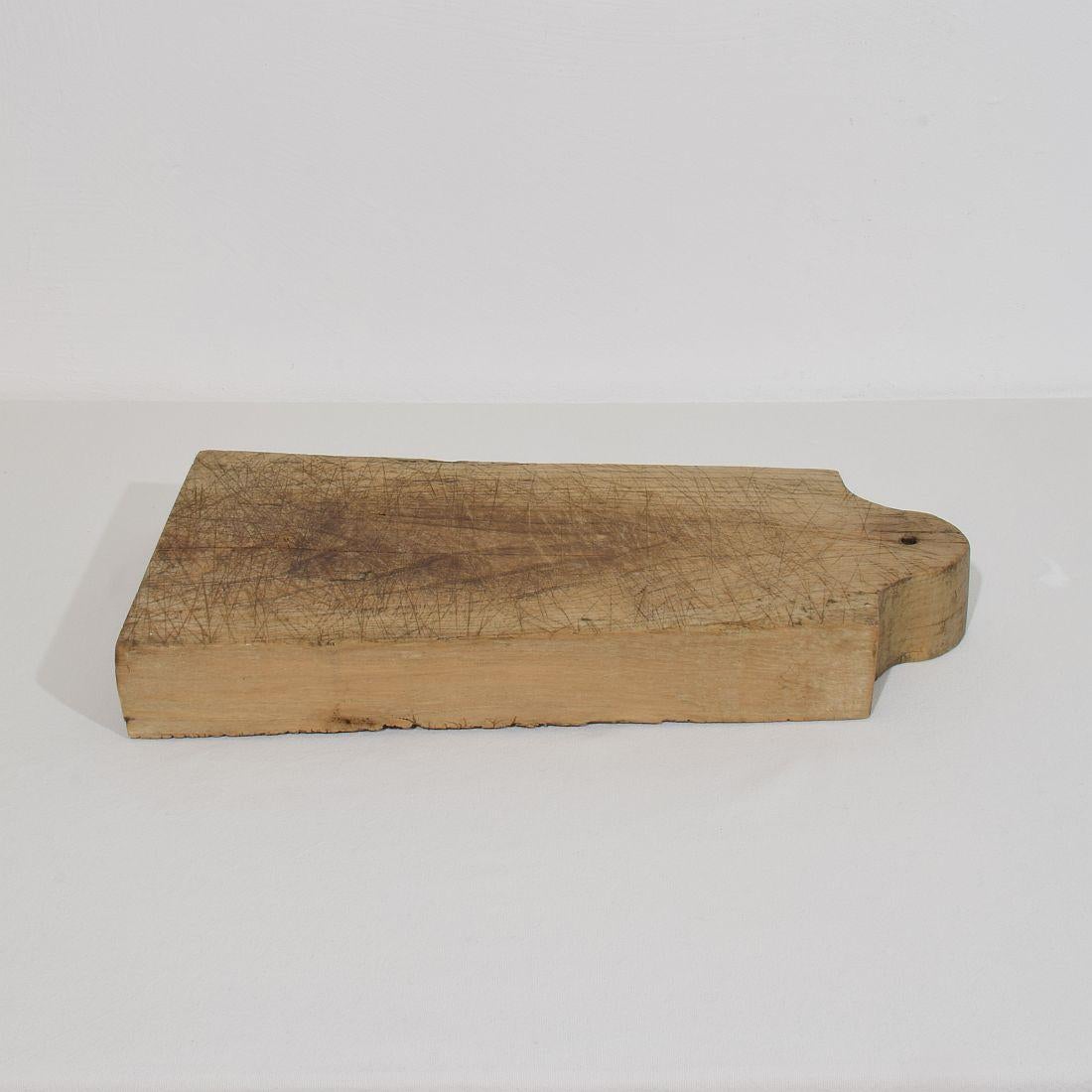 French 19th Century, Thick Wooden Chopping or Cutting Board For Sale 8